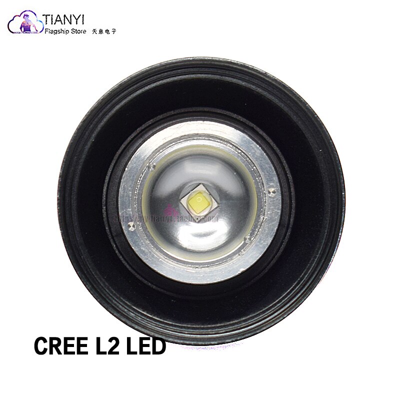 High-power flashlight L2 lamp beads strong light outdoor searchlight retractable focusing portable 18650LED flashlight