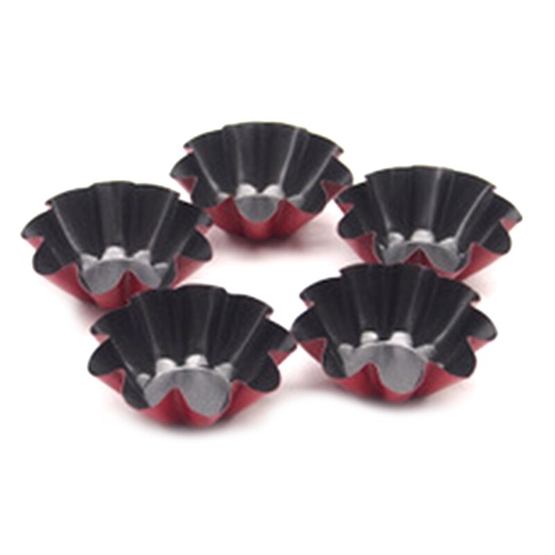 5Pcs Ei Taartvorm, Herbruikbare Mini Taart Pannen, Muffin Cupcake Taart Pannen, Mallen Voor Bakken, bakken Tools Voor Gebak: Default Title