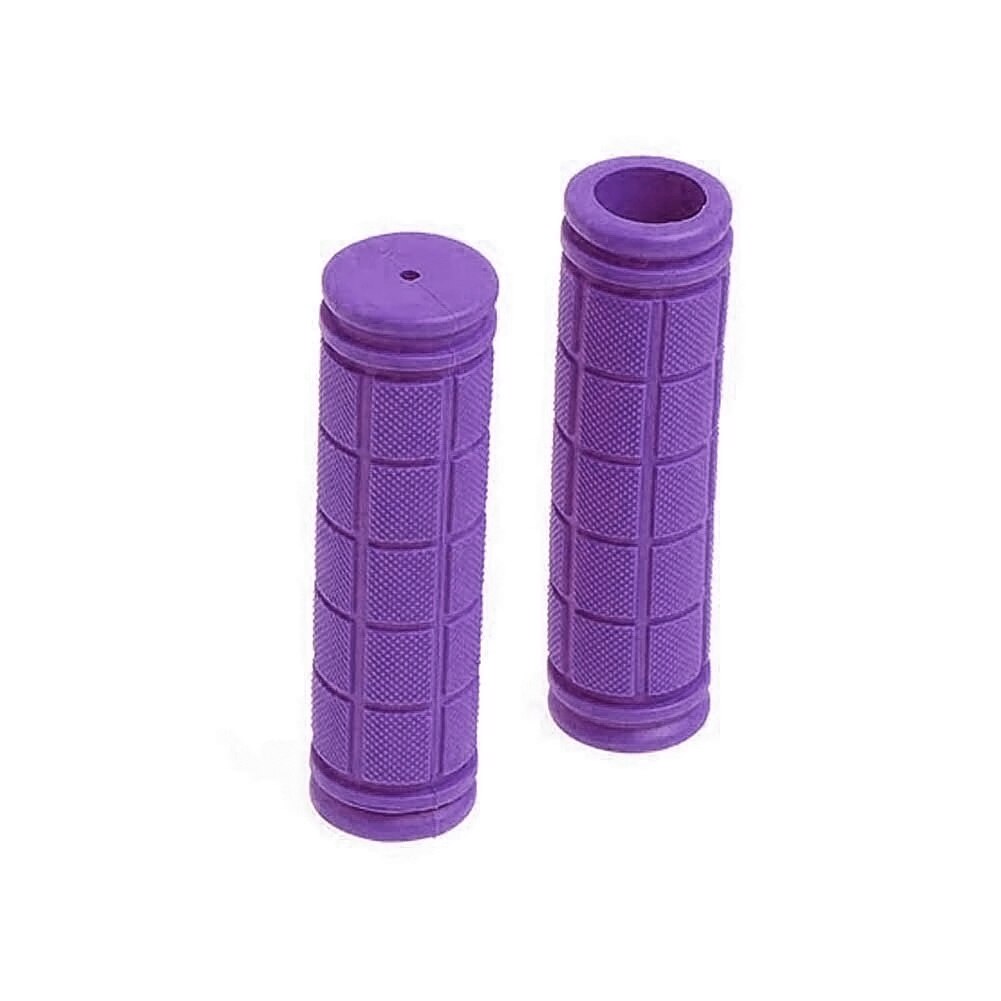 1 par de guidão de bicicleta, peças de borracha macia, ciclismo, mountain bike, scooter, barra de engrenagem fixa, ferramenta de extremidade, acessórios 88: ROXO