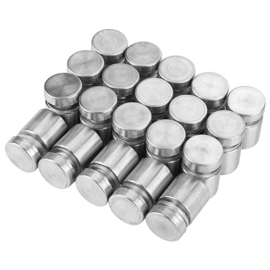 Standoff 20pcs *20mm 304 Stainless Steel Standoff Small Size Light Weight for Fixing and Supporting Advertise Board Shop Sign