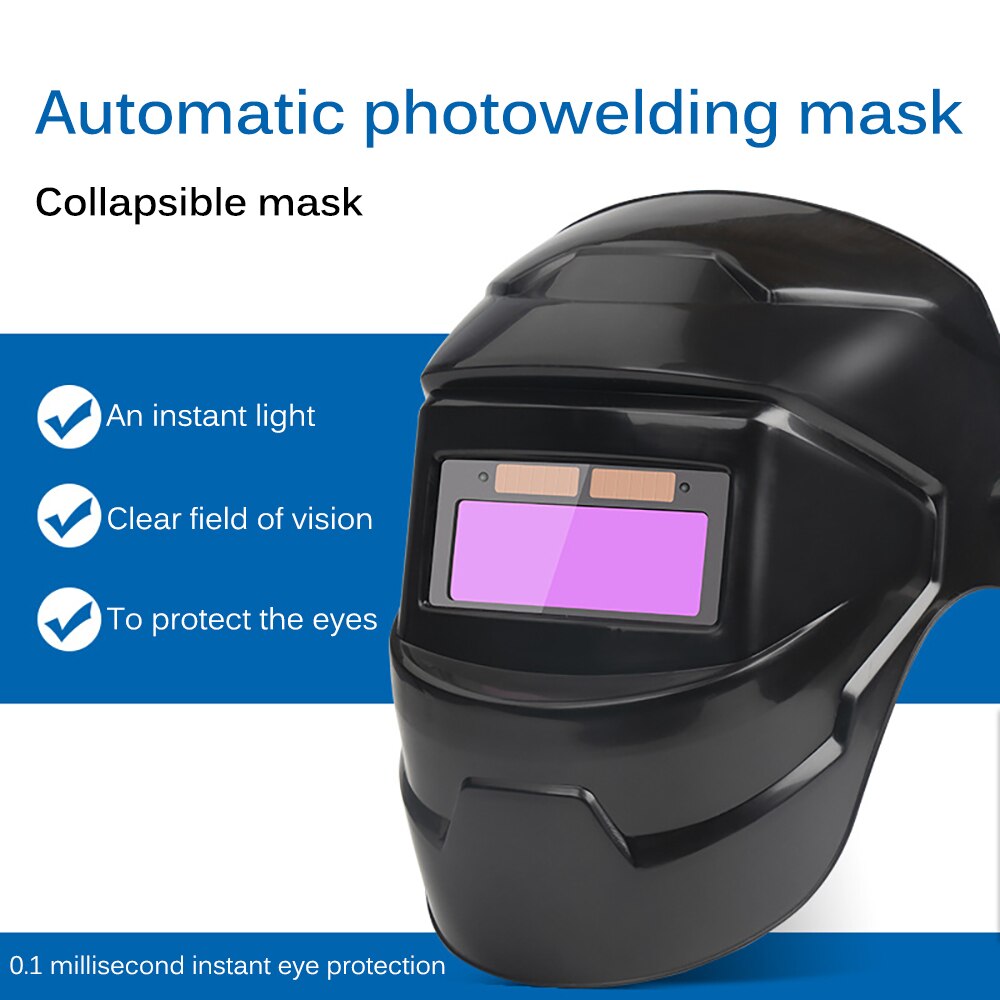 Máscara de Soldadura Anti-UV, gafas de ojos automáticas, lentes solares, lentes de soldadura, casco fotoeléctrico para Trabajos de soldadura de construcción