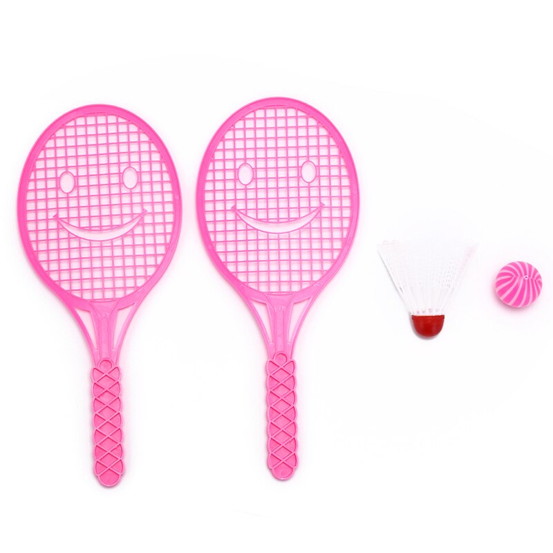 Pedagogisk leketøy tennisracket badminton bat baby sport foreldre-barn sport: Rosa