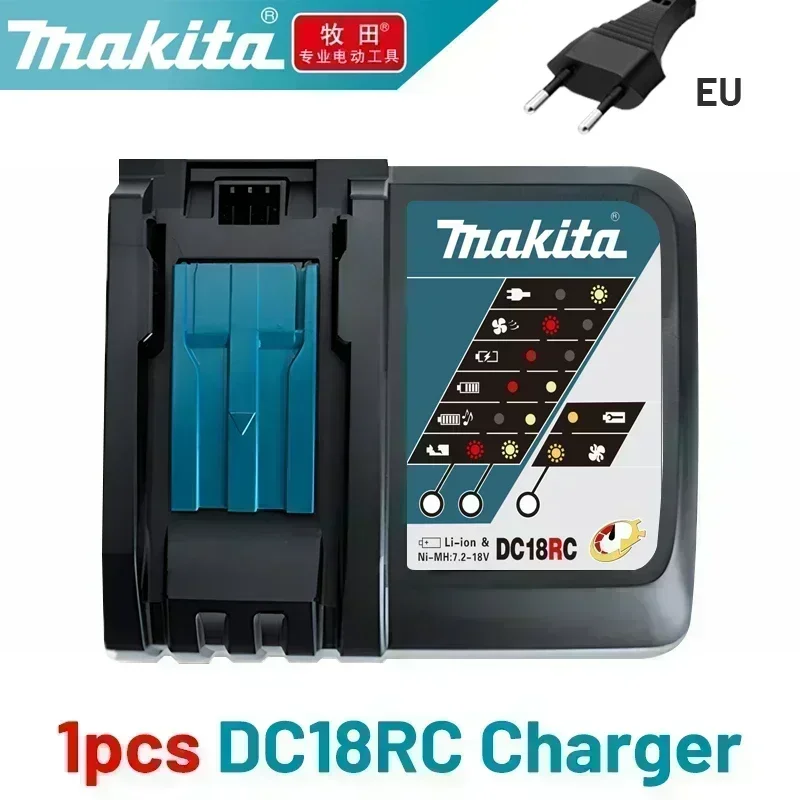 18v batterilader makita original,makita 18v 14.4v 10.8v 4 puertos lithium batteri hurtiglader ,18v makita batteri med lader: Sjokolade