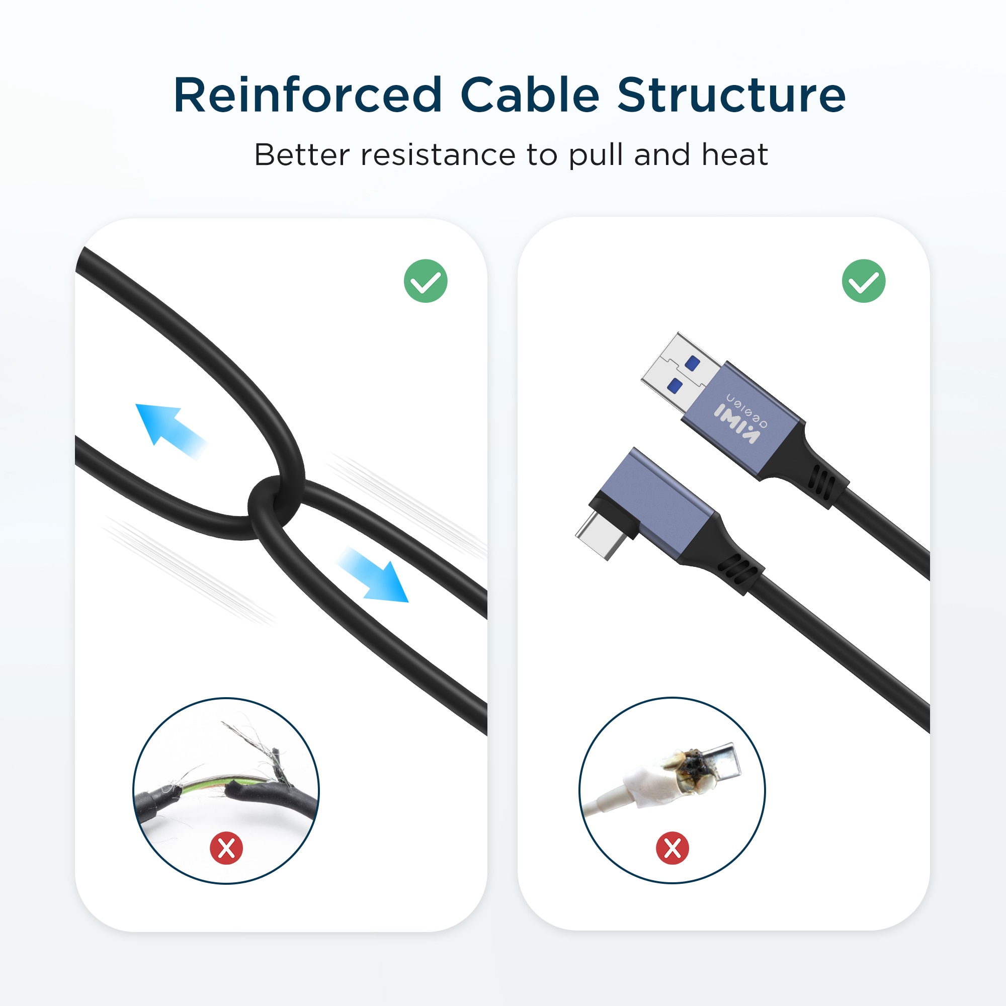 Kiwi Oculus Quest/ Quest 2 Bijgewerkt 6M USB3.2 Naar Type C Quest Link Kabel High Speed Data transfer