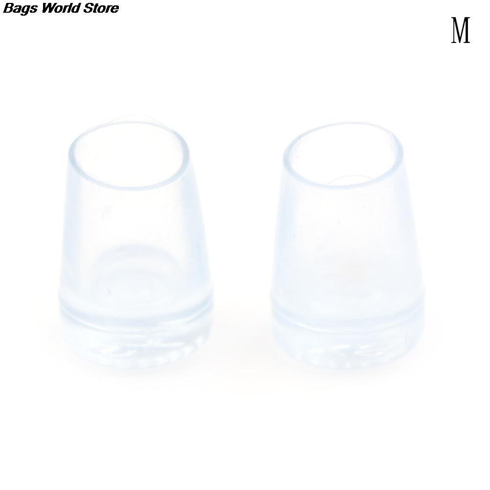 Couvre-chaussures Transparent pour danse latine, 4 tailles, bouchons de protection pour talons hauts, résistant à l'usure, pour mariage