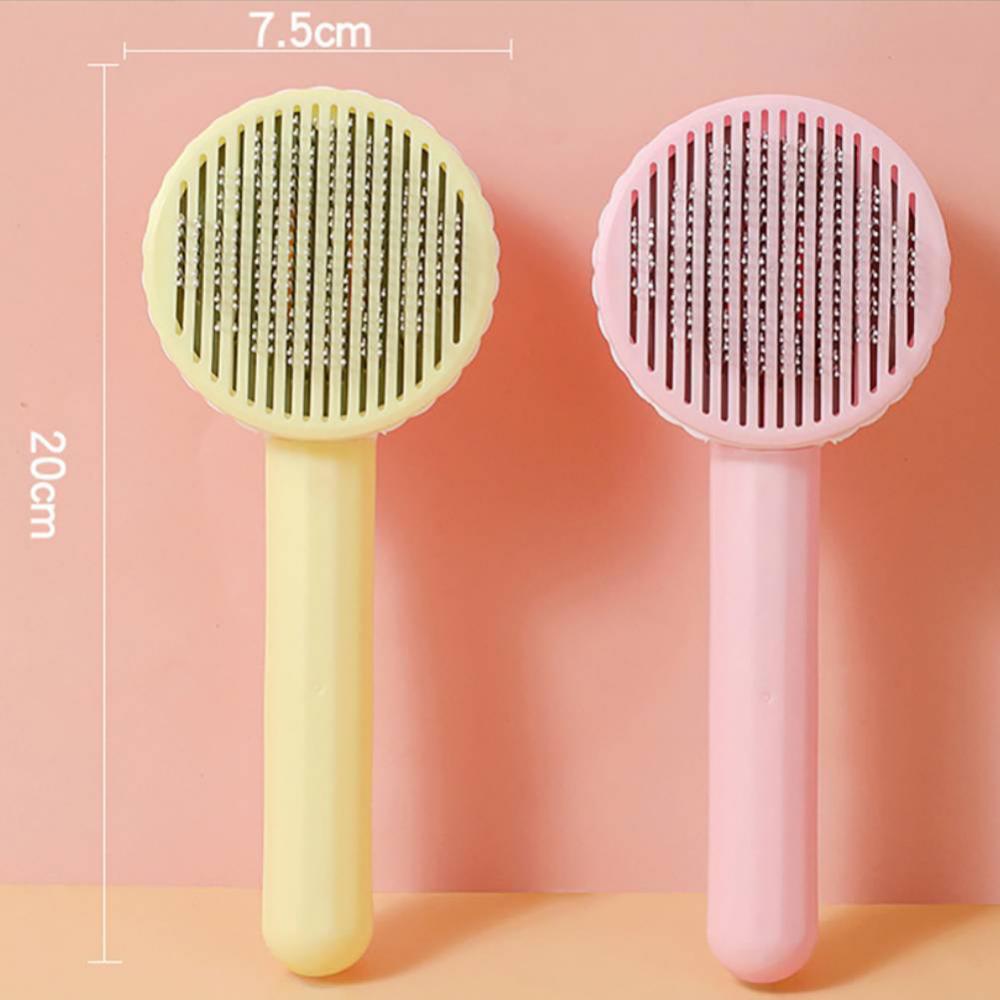 Zelfreinigende Huisdier Ontharing Kam Kat Borstel Hond Haar Kam Voor Kat Hond Grooming Haar Cleaner Brush Dierbenodigdheden kat Accessoires