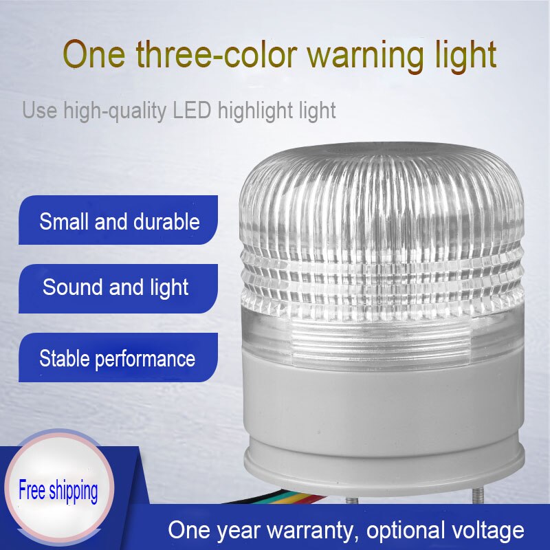 3 Kleuren Strobe Signaal Waarschuwingslampje LTA5002TJ 12V 24V Indicator Light Led Lamp Kleine Knipperlicht Security Alarm zoemer Lamp