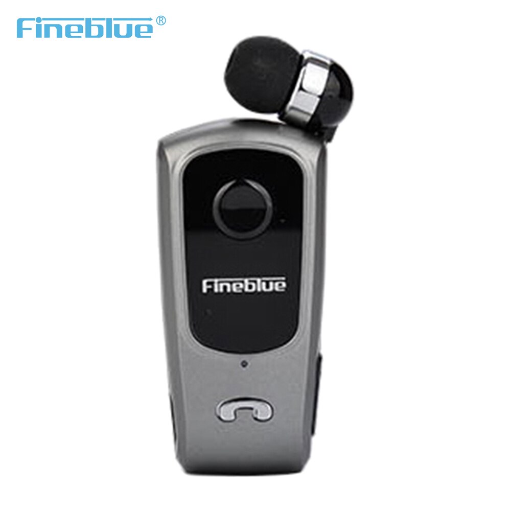 Original FineBlue F920 Versenkbare Drahtlose Bluetooth Headset Kopfhörer Freihändiger Stereo Kopfhörer Clip Mic Anruf Tragbaren: No box Gray