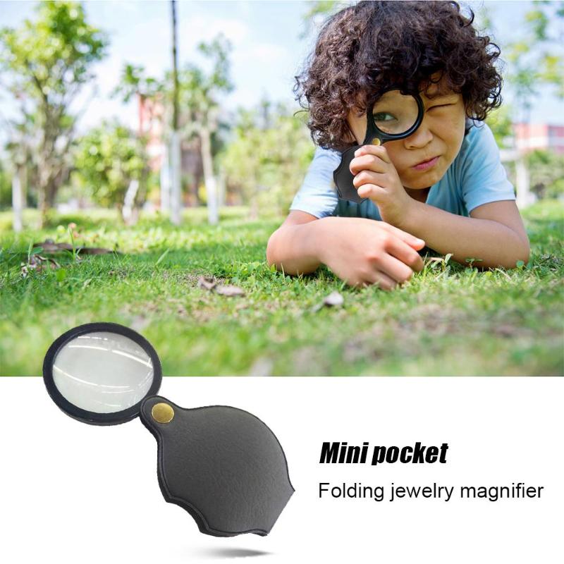 6X/8X/10X Mini Tasche Falten Lupe Schmuck Lupe HD Auge Glas Lupe Glas Objektiv Tragbare Lupe