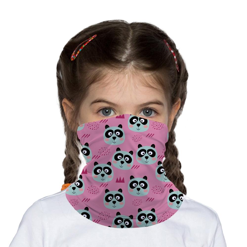 Tegneserie bjørn ræv børn hoved/ansigt/maske hals bandana tørklæde dobbelt-brug magic tube hovedtørklæde cykling sport hovedbeklædning turban balaclava: G