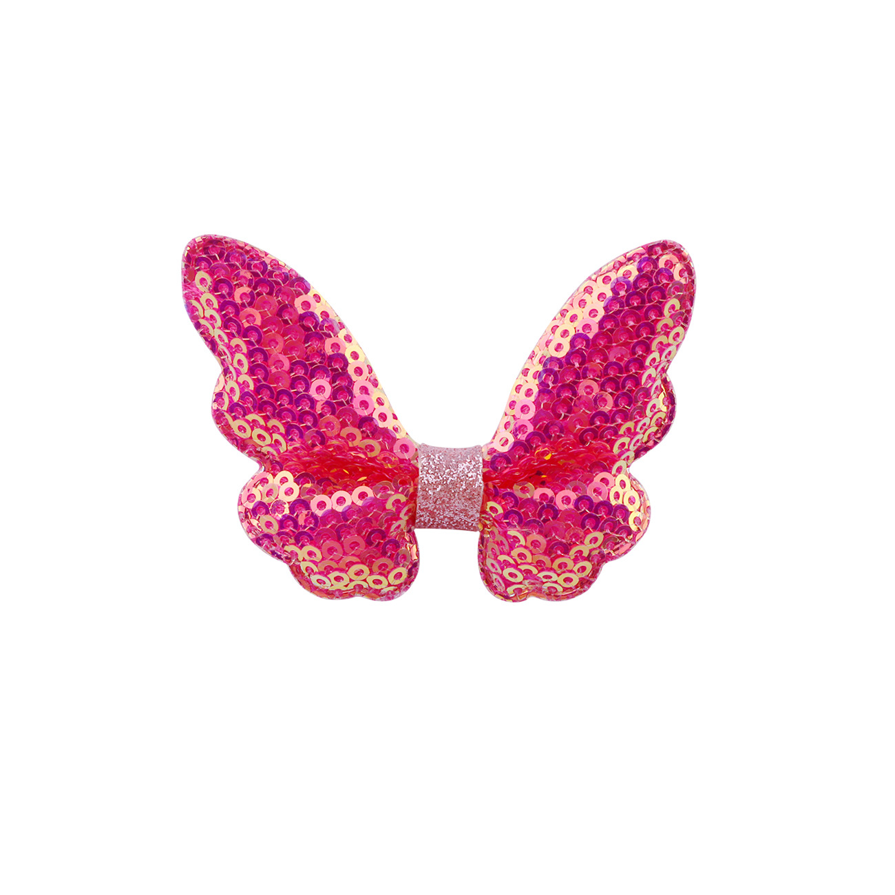 Glitter Mini Butterfly Hair Clips for Baby Girls Sparkly Colorful Hair Accessories Women Cute Small Tiny Clips Hair Accessories: green