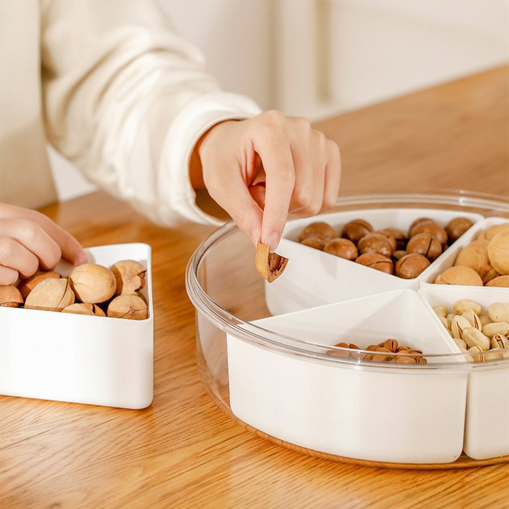 Creatieve Woonkamer Snack Lade Gedroogd Fruit Moer Candy Box Met Deksel Opbergdoos Multi-Geconfronteerd Gesp