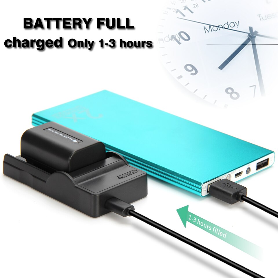 Cargador de batería de BC-TRV para cámara SONY, BC-VH1, FP70, FP90, AC-VQP10, NP-FP50, NP-FH50, NP-FH70, NP-FH100, FV100