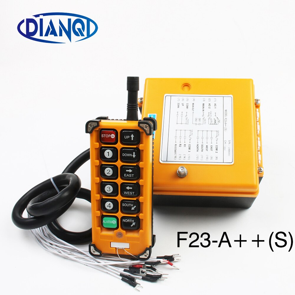Industrial Wireless Radio remote controller switch 1 receiver+ 1 transmitter speed control Hoist Crane Control Lift Crane
