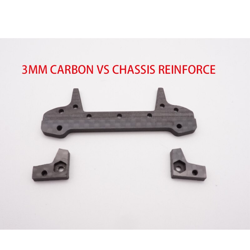 mini 4wd carbon 3mm/1.5mm for mini 4wd chassis VS reinforce set CNC model dumper front for tamiya mini4wd car racing