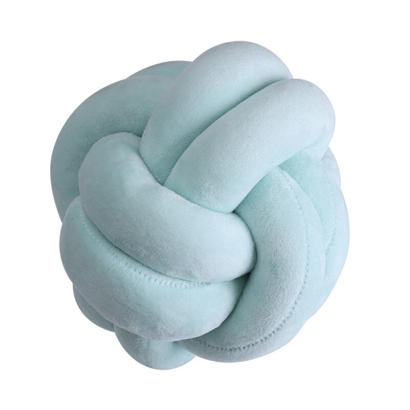 Almohadas decorativas para el hogar, cojín nórdico innovador hecho a mano con nudo, almohada para bebé, cojines sencillos para coche 26: 1