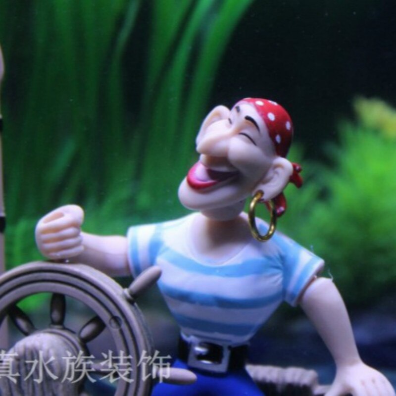 Hars piraten mini aquarium decoratie vissenkom aquarium decoratie planten eiland decoratie stenen eiland ornamenten