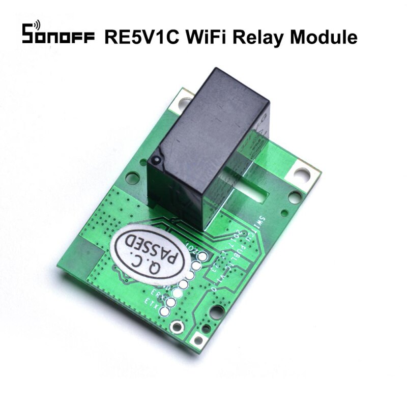 1Pcs SONOFF RE5V1C Wifi DIY Switch 5V DC Relay Module Smart Home Wireless Switches Inching Self-locking Modes APP/Voice Remote