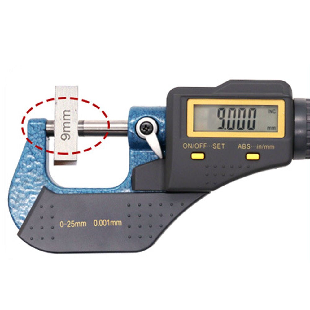 High Precision Electronic Battery Operated Digital Micrometer Easy Use Outer Diameter Adjustable Spiral Caliper 0-25mm Scale