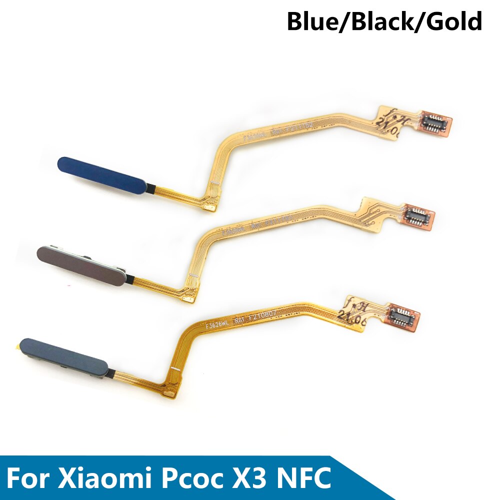 Originale per Xiaomi Poco X3 NFC X3 pro GT Mi 11T pro pulsante casa impronta digitale tocco ID sensore flettere cavo nastro parti di ricambio