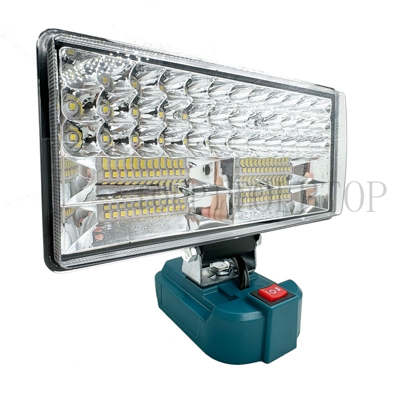 For makita 18v bl1430 bl1830 li- ion batteri led arbeidslys 3/5/8 tommers lommelykt nødlampe campinglampe arbeidsplasslys: Blå