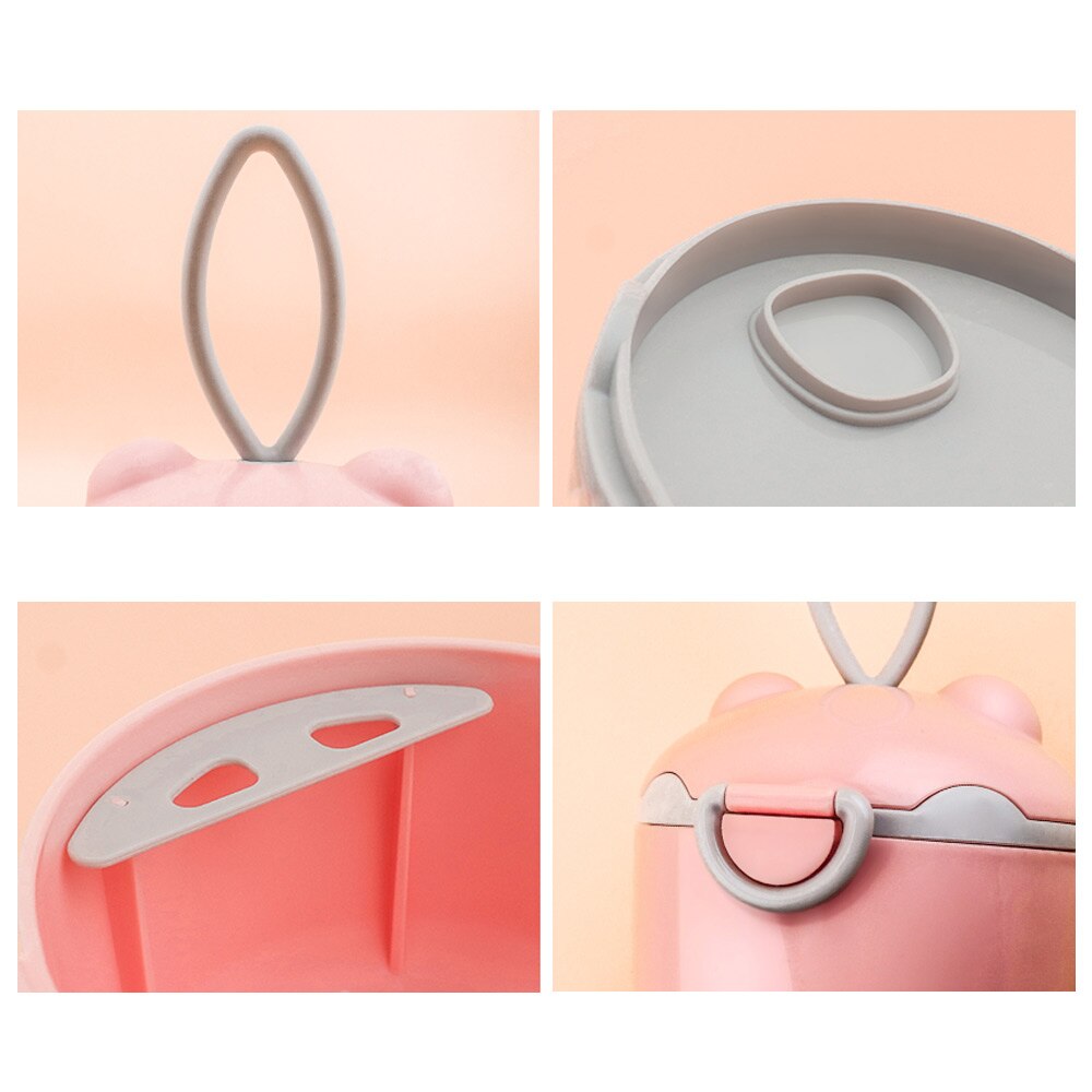 Caja de almacenamiento de alimentos para bebé, dispensador de leche en polvo para cereales esenciales, contenedor para aperitivos, soporte para cubo de alimentación de fórmula
