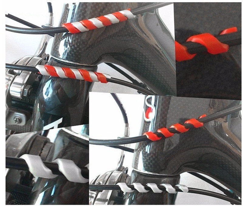 5 stk cykelbremsekabelbeskyttere anti-friktionshus gummibeskytter cykelstel cykel wrap beskyttelsesrør
