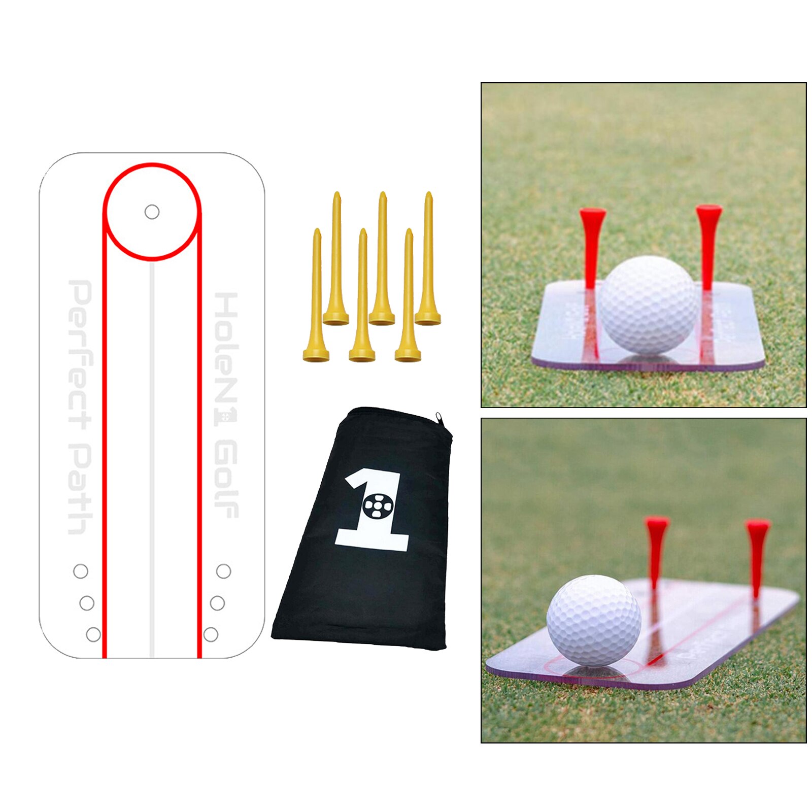 Golf Putting Aid Alignment Swing Trainer Alignment Putting Tutor Equipment