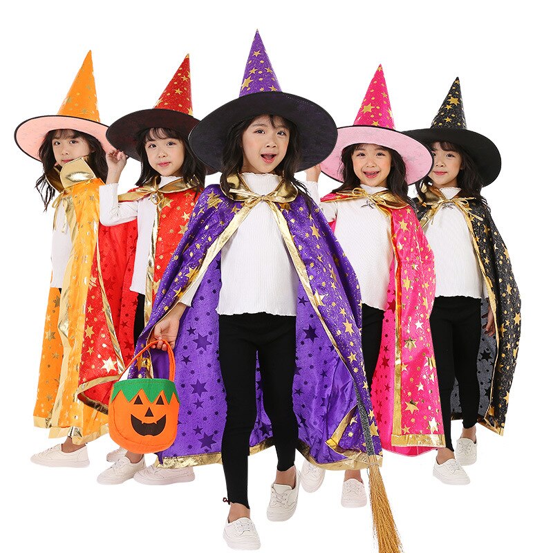 Ensemble de chapeaux de sorcières pour enfants, Co – Grandado