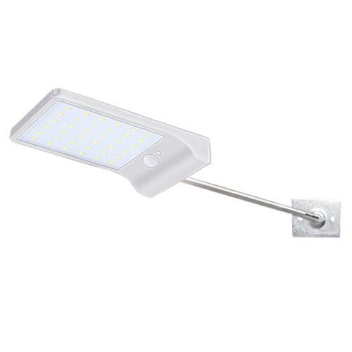 Solar Lamp Outdoor Led Light PIR Motion Sensor LED Solar Power Wall Street Garden Light Security Spotlight Waterproof Decoration: White With Pole