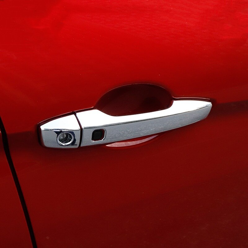 Abs krom tilbehør til mitsubishi outlander 2022 phev 2022 høyre stasjon med nøkkelfri dørhåndtak deksel klistremerke
