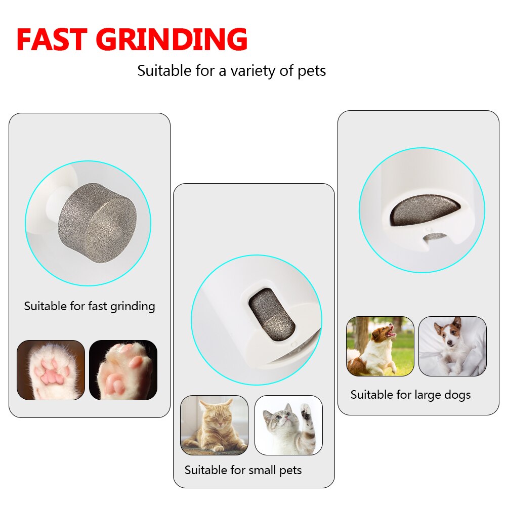 NICEYARD Nail Cutter 2 in 1 Paw Nail Grinder Clippers Pet Grooming Machine Dog Cat Hair Trimmer Pet Hair Cutting