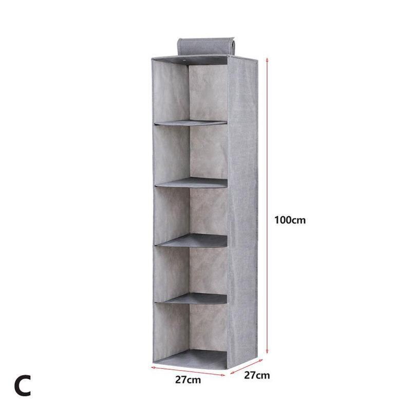 Estantes de cajón de , organizador de armario colgante para dormitorio, ropa, zapatos, caja de almacenamiento F0F5: 5 layers