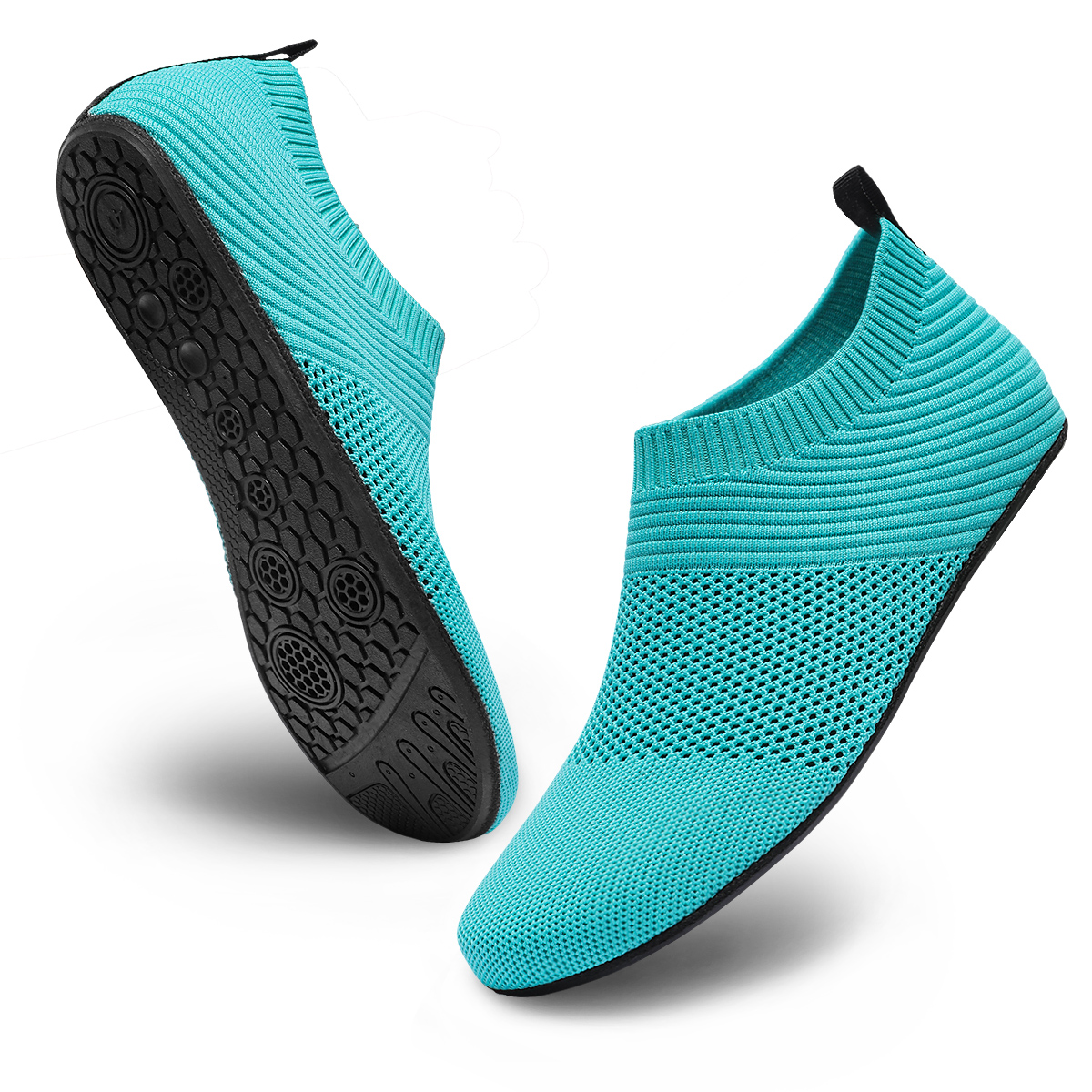 Womens Mens Water Shoes Barefoot Quick-Dry Aqua Socks for Beach Swim Surf Water Sport: green / 44