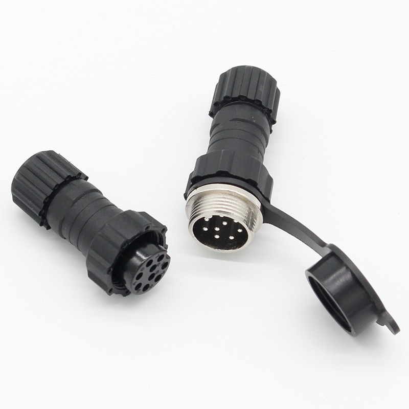 Gx16 plugue de aviação à prova d'água, 1 peça, plugue 2/3/4/5/6/7/conector encoder do sensor de 8/9/10 pinos, conector soldado, soquete