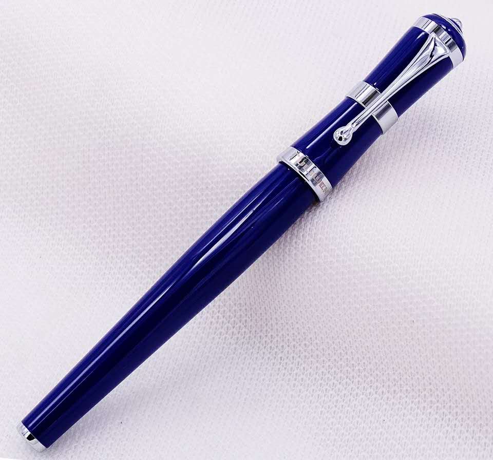 Fuliwen 2051 Vulpen Blauw Metalen Inkt Pen Verse Fastion Stijl M Nib Converter Pen Briefpapier Kantoorbenodigdheden Schrijven