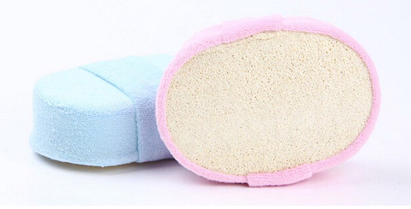 1pc dusch massage scrubber kroppsrengöring dusch tvätt svamp bad boll scrubber