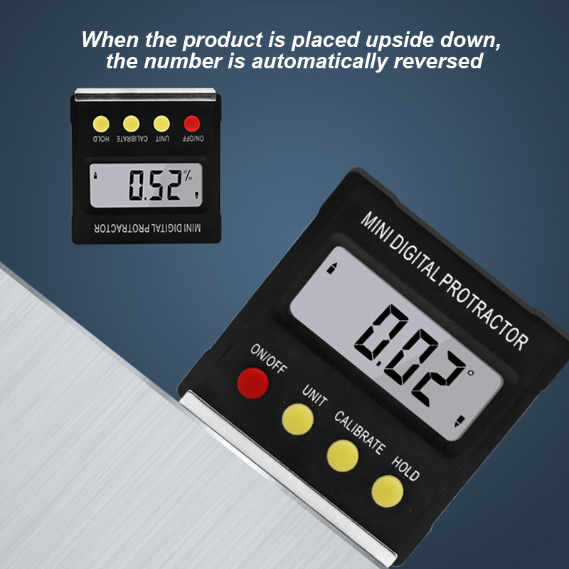 Angle Protractor Universal Bevel 360 Degree Mini Electronic Digital Protractor Inclinometer Tester Measuring Tools
