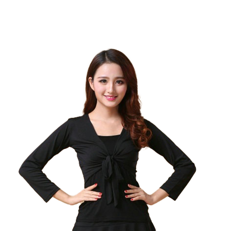 Magedansskjorte topp stamme magedans omslagstopp india bollywood til jenter kvinner langermet sjal danseforestillingsklær: Xxxl / Blå