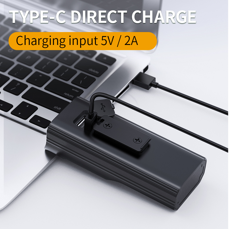 Powerful Bike Light OLED Display 10000mAh Rechargeable Bicycle Headlight Flashlight Type-C Charging Bike Light as power bank