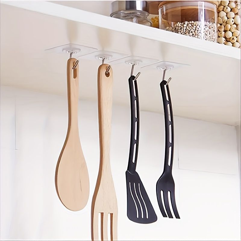30 Uds gancho adhesivo para colgar ganchos adhesivos fuertes colgador de almacenamiento de llaves para cocina baño puerta pared ganchos de pared multifunción