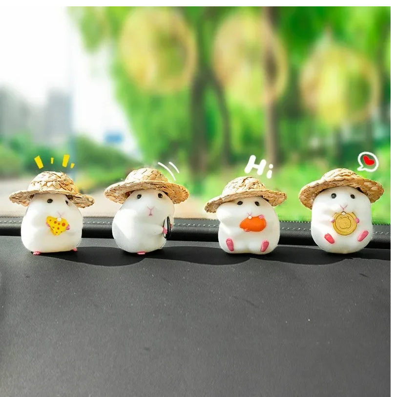 Auto Decoratie Hamster Auto Accessoires Console Schattige Pop Auto-interieur Hanger Decoratie Cool Decoratie Accessoires