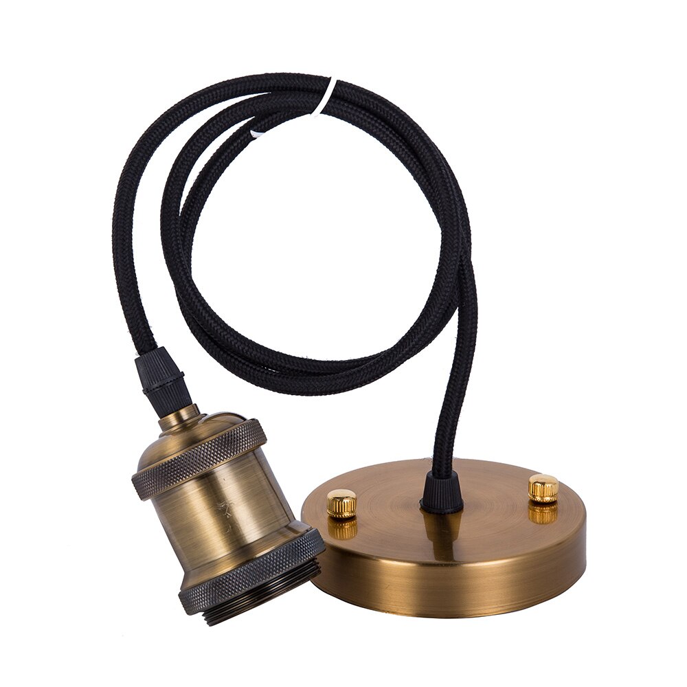 Portalámparas Vintage Edison E27 con cable Industrial estilo de base de lámpara E27 E26 Base DE portalámparas para lámpara de techo colgante