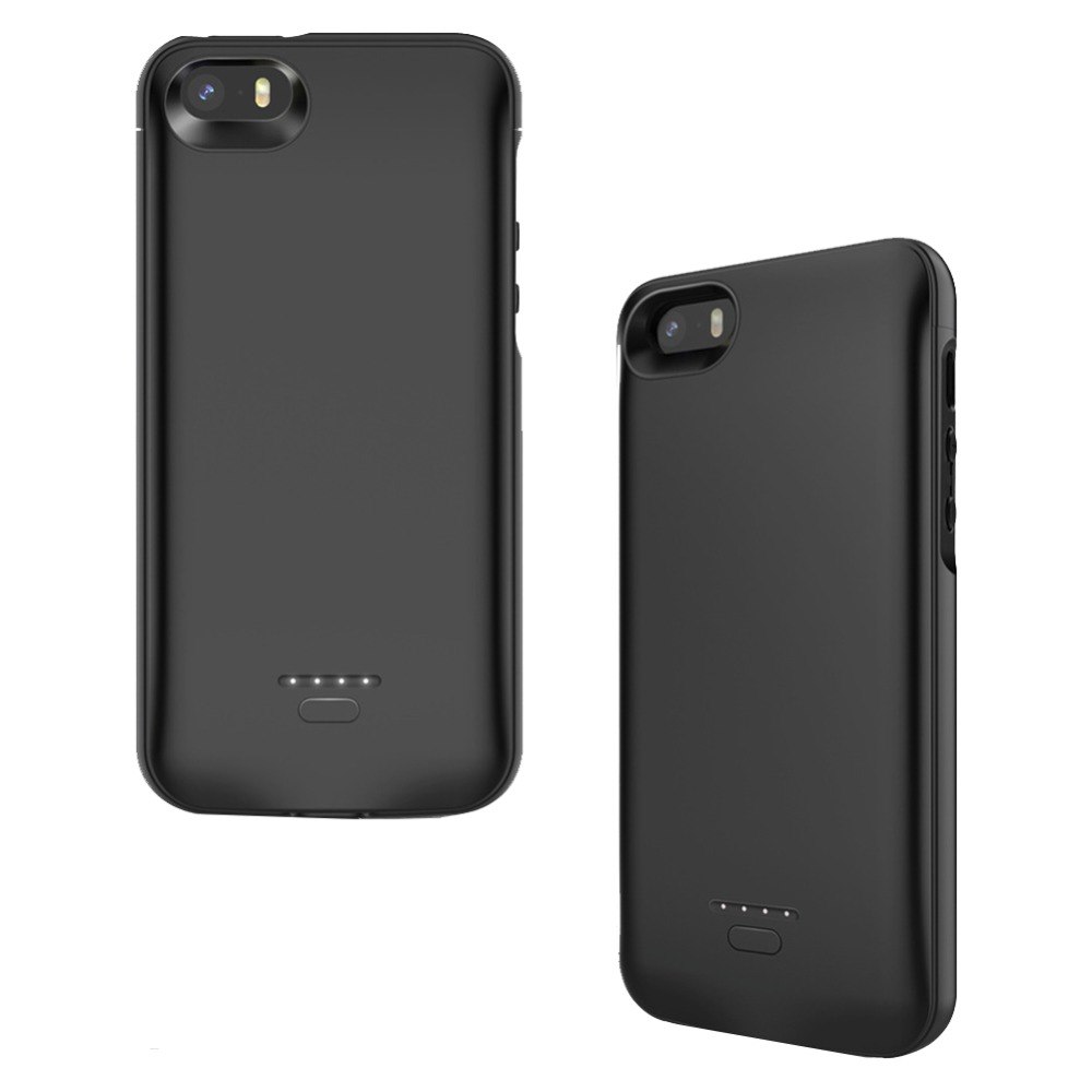 Batterie externe 4000 Mah pour iphone 5, étui de batterie intelligent Ultra mince, étui de chargeur de secours pour Apple iphone 5 5s SE