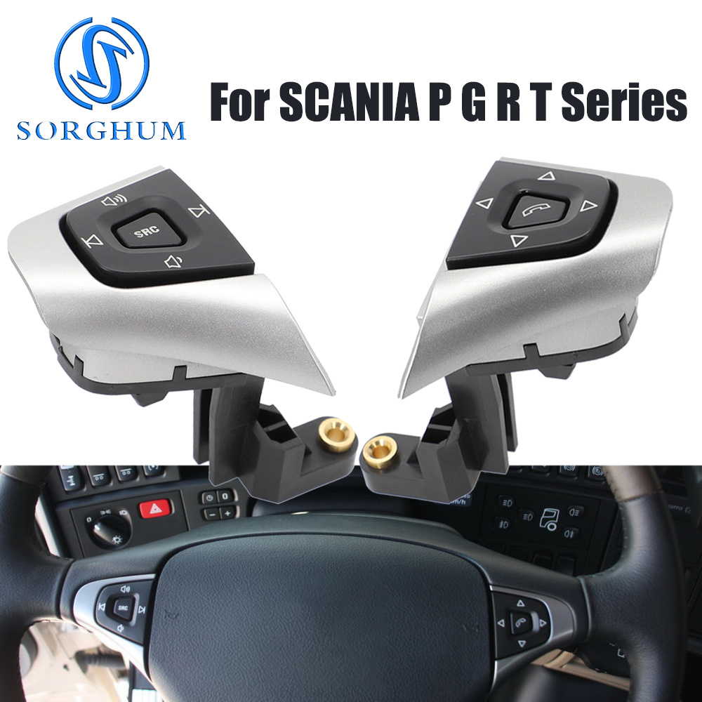 SORGHUM camión Auto crucero volante interruptores Panel de botones Menus tablero perilla para SCANIA P G R T series 1881591 1881593