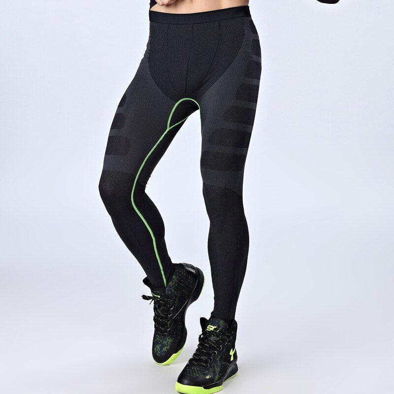 Professionele mannen Bodybuilding Huid Strak Sport Training Fitness gym Compressie Strakke Leggings 3 Kleuren