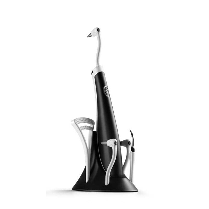 Scaler sonico Ultra sonico sbiancamento dei denti tartaro rimuovi detergente per denti rimozione del calcolo dei denti detergente macchie di denti strumento tartaro: Black