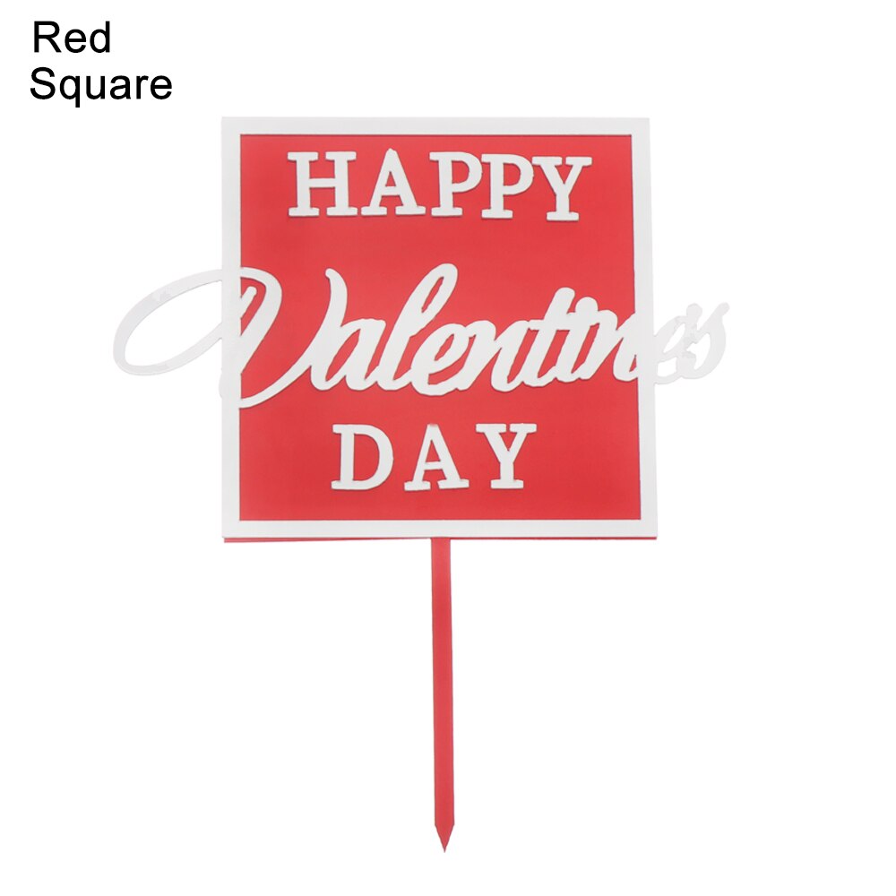 Décoration de gâteau pour la saint-valentin, décoration de Cupcake pour anniversaire, mariage, fête de la saint-valentin, 1 pièce: 6
