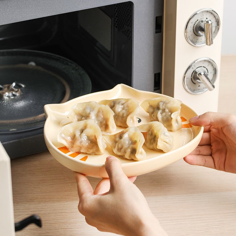 Cartoon Cat Dinner Plate Sets Hand Painted Retro Under-glazed Dessert Dishes Steak Ceramic Plates Home Decoratio KEDICAT