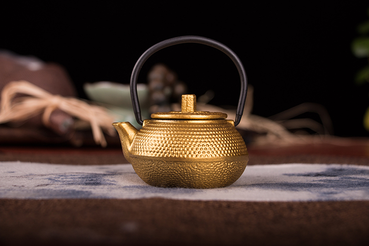 50ml mini kedel støbejern tekande lille gryde med kung fu te sæt hjem dekoration –